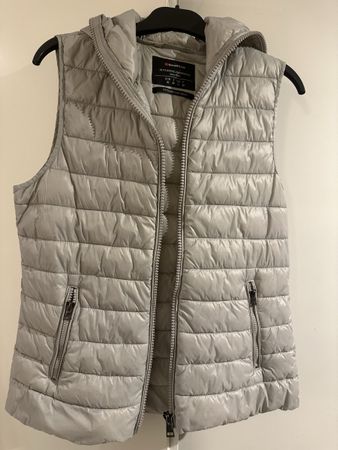 Street One Gilet size 36- Light grey, hooded vest!