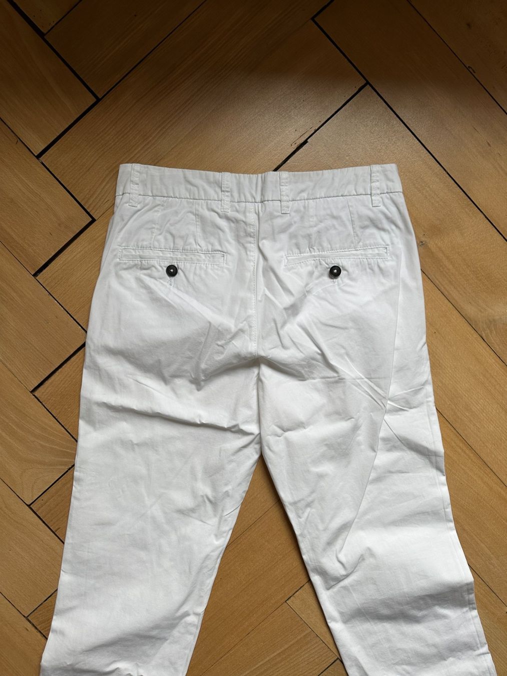 Benetton Hosen: BENETTON - Chino Hose weiss S – Gebraucht aus Zürich von Diazaio 2
