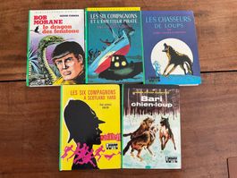 Lot 5 Livres Bibliothèque Verte: Bob Morane et +++!