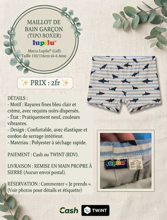 Maillots de bain pour enfants 