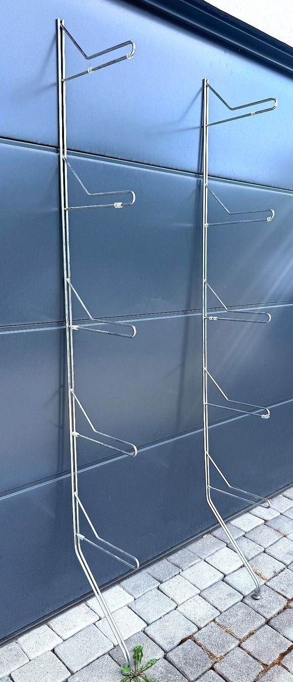 Interio Scaffali: 5 étagères en verre dépoli avec support chromé – Usato da Veyrier venduto da Szurkemaci 1