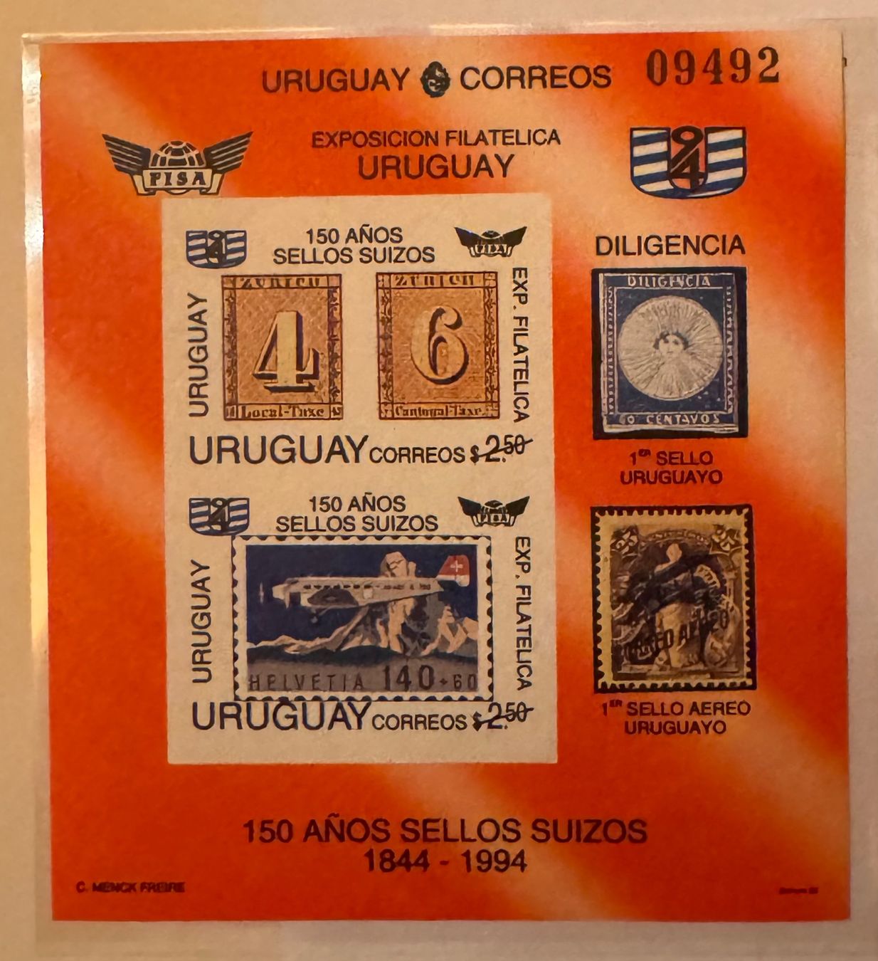 Alle Briefmarken: Jubiläum "150 Jahre Schweizer Briefmarken" – Gebraucht aus Andwil SG von Ariisa1234 1