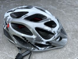 Velohelm Alpina silber camouflage