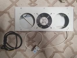 Triton Rack Lüfterfach 2 Lüfter mit Thermostat Serverlüfter