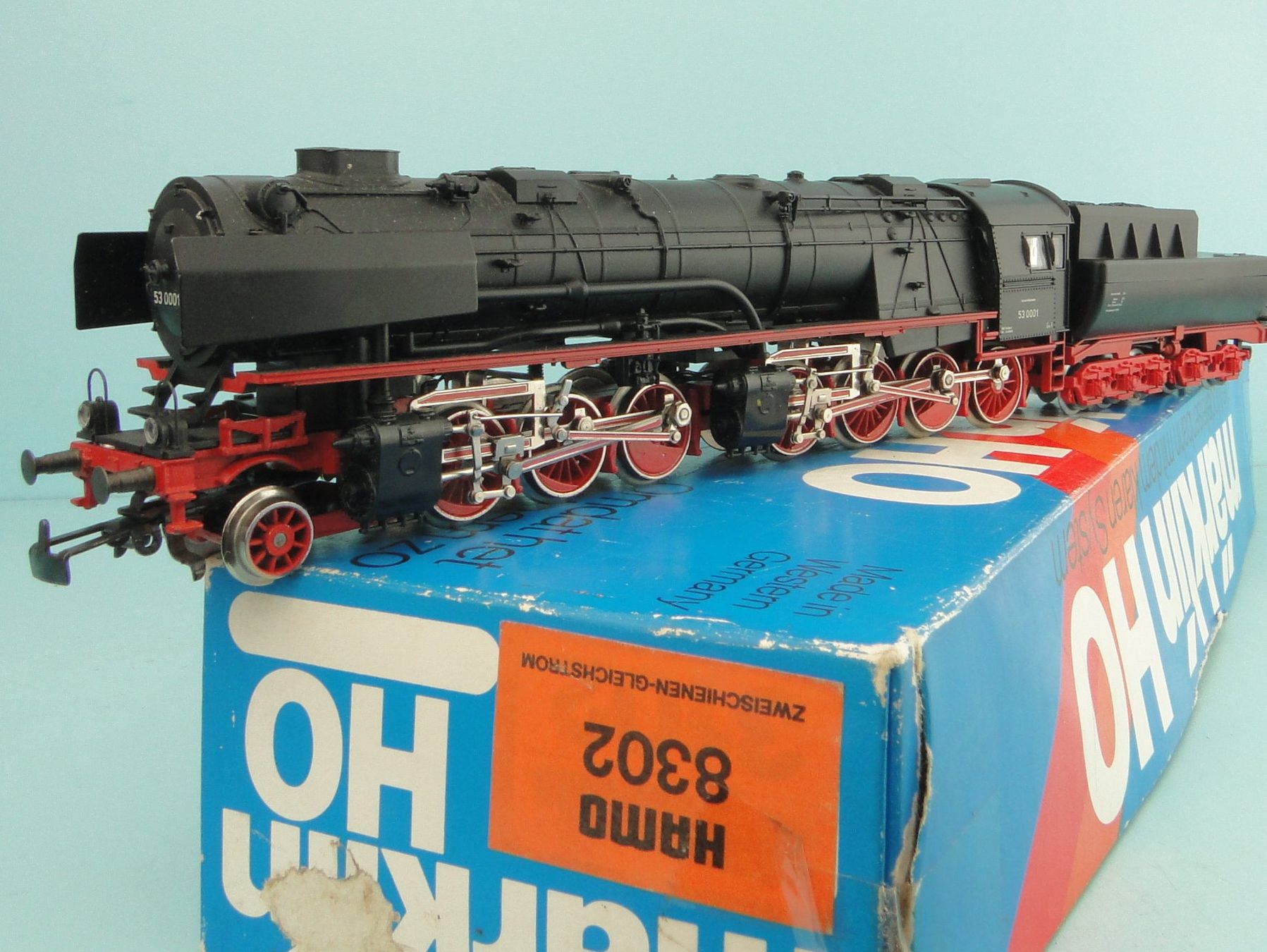 Märklin Modellini di ferrovie: Märklin HAMO 8302 Dampflok BR 53 Mallet, DC – Usato da Bülach venduto da cann11