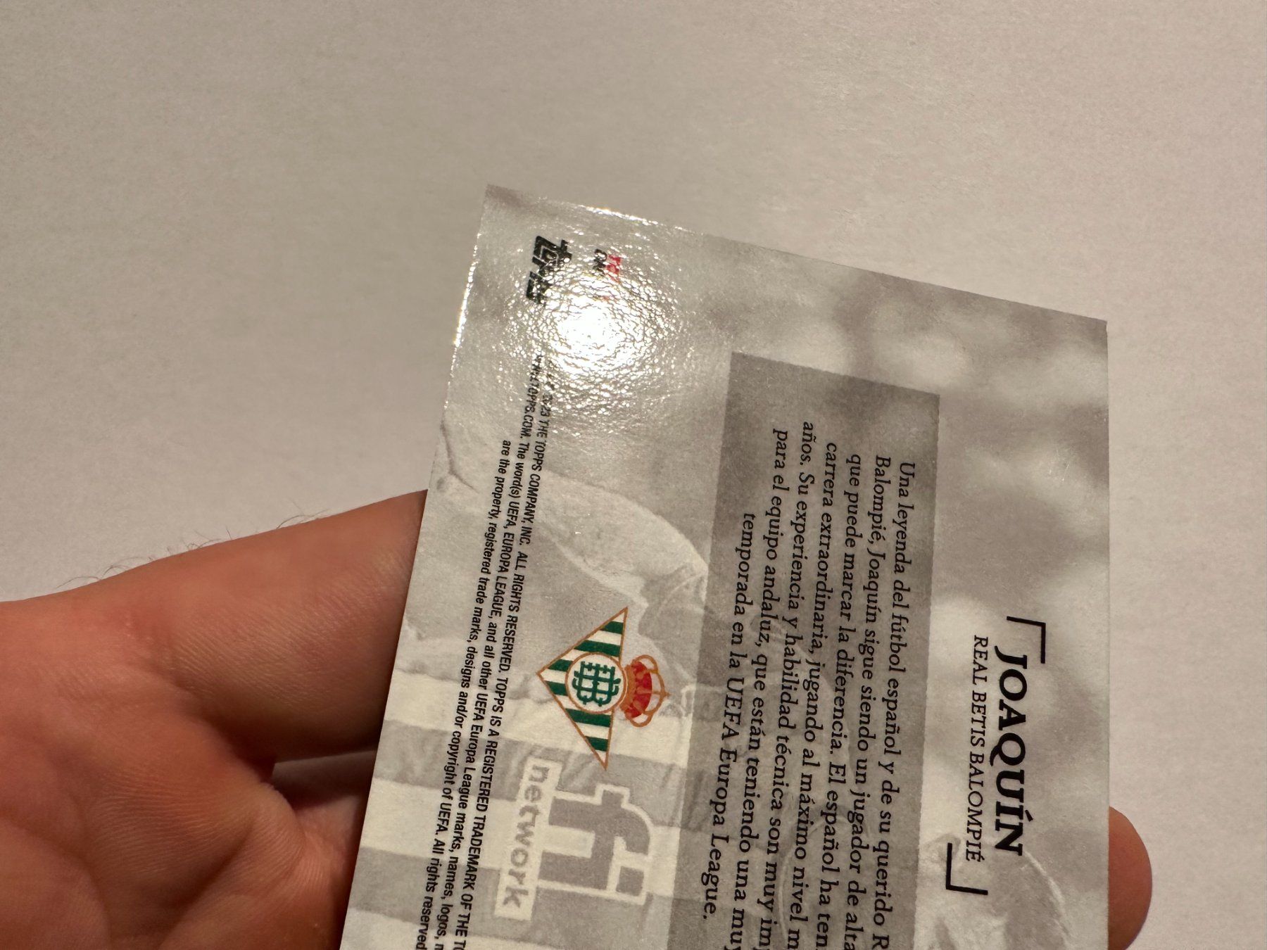 Panini Carte collezionabili: 2023 Topps UCL Simplicidad Joaquin 01/99 – Usato da Hagendorn venduto da Pokecollectorch 5