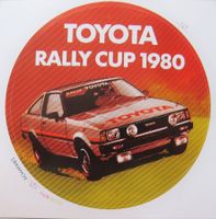 Sticker Toyota Rally Cup 1980