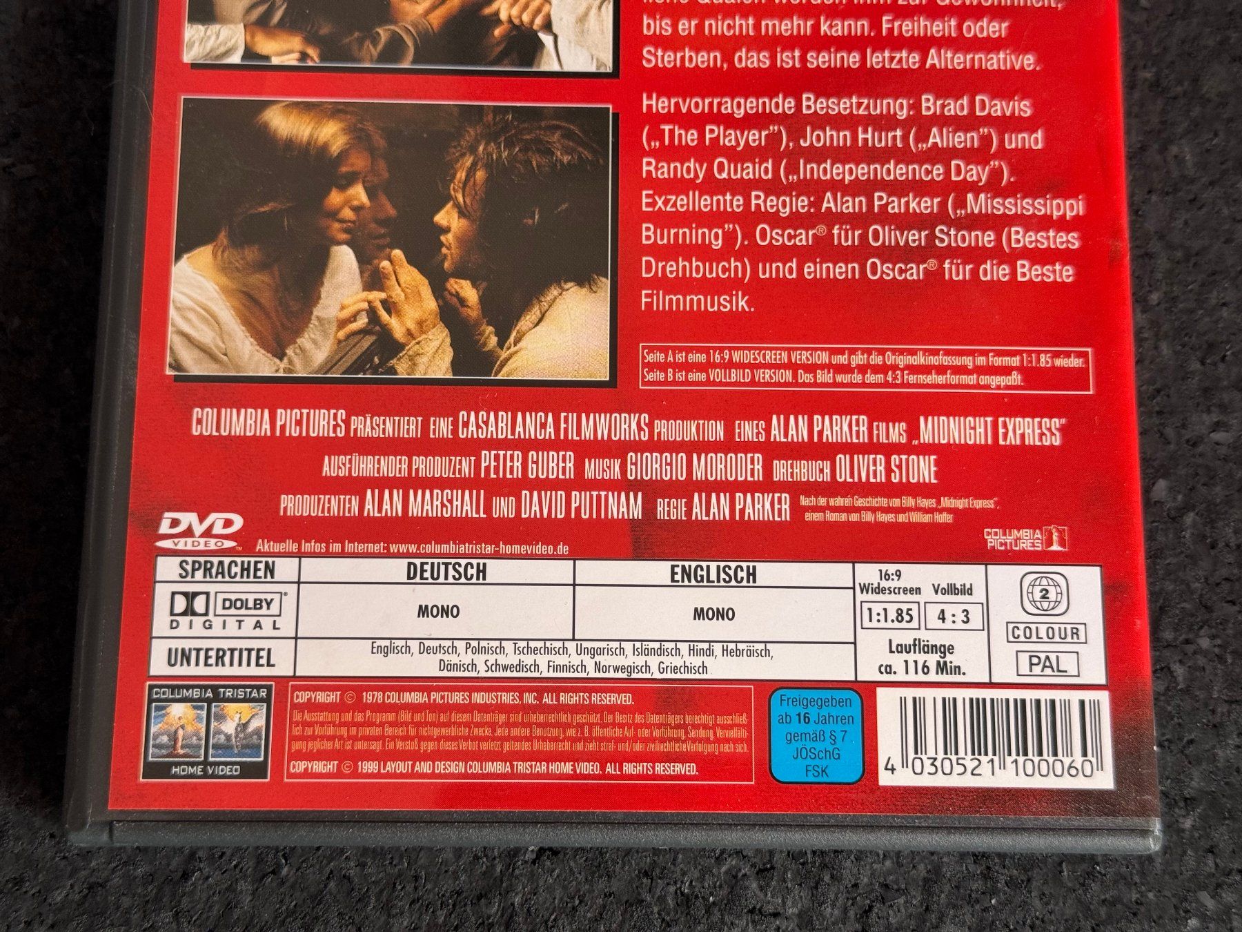 Tutti i DVDs: Midnight Express "12 Uhr nachts" DVD DE/EN – Usato da Fribourg venduto da tschjoly 3