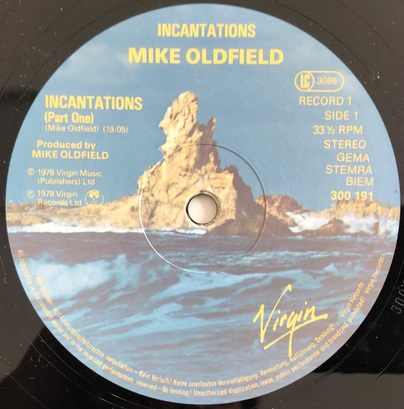 Schallplatten: MIKE OLDFIELD - INCANTATIONS – Gebraucht aus Poliez-Pittet von Newtown-Records 2