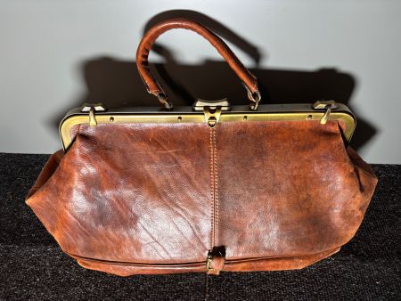 Vintage Reisetasche Leder The Bridge Italy