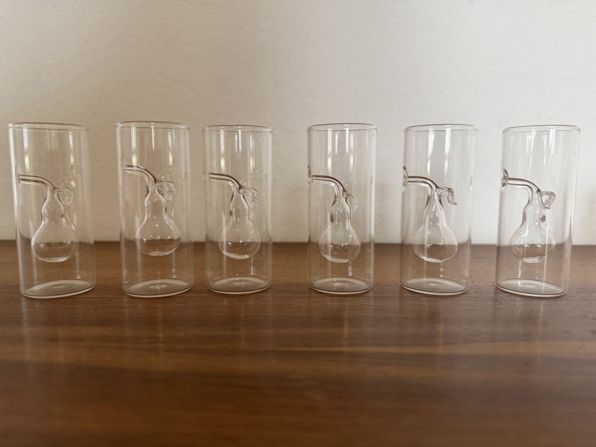 Bicchieri: 12 Rare Schnapsgläser / Shotgläser  mit Glasfrucht Vintage – Usato da Zürich venduto da moramses 4