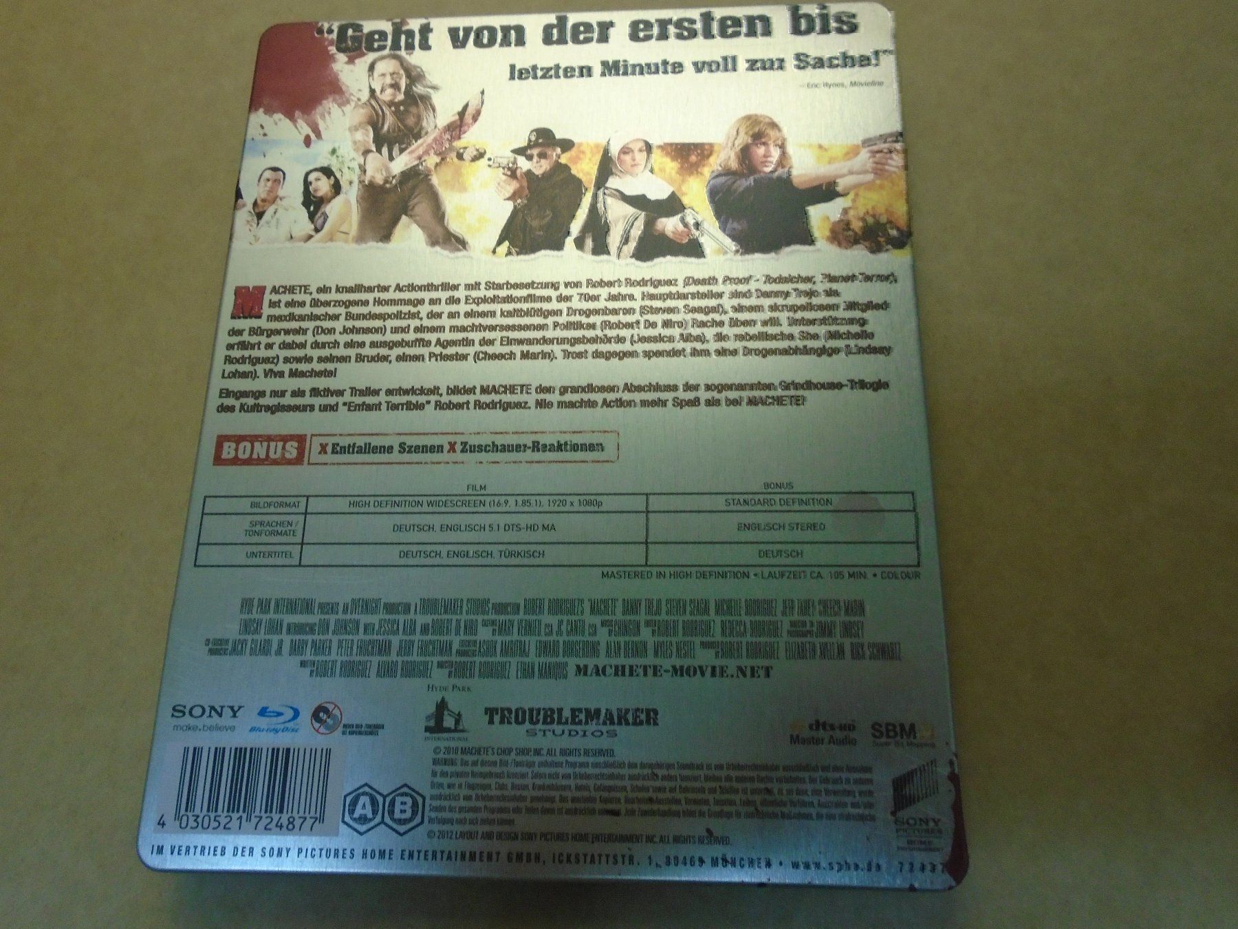 Tutti i DVDs: Machete BLU-RAY STEELBOOK – Usato da Olten venduto da Disc-Ausverkauf 2