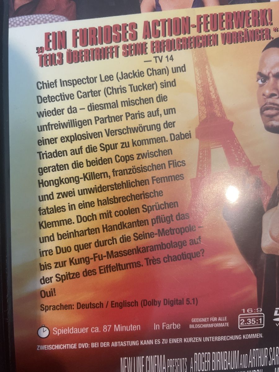 Alle DVDs: Rush Houer 3, Klamaukaction mit Jackie Chan – Gebraucht aus Winterthur von machmaschine 2