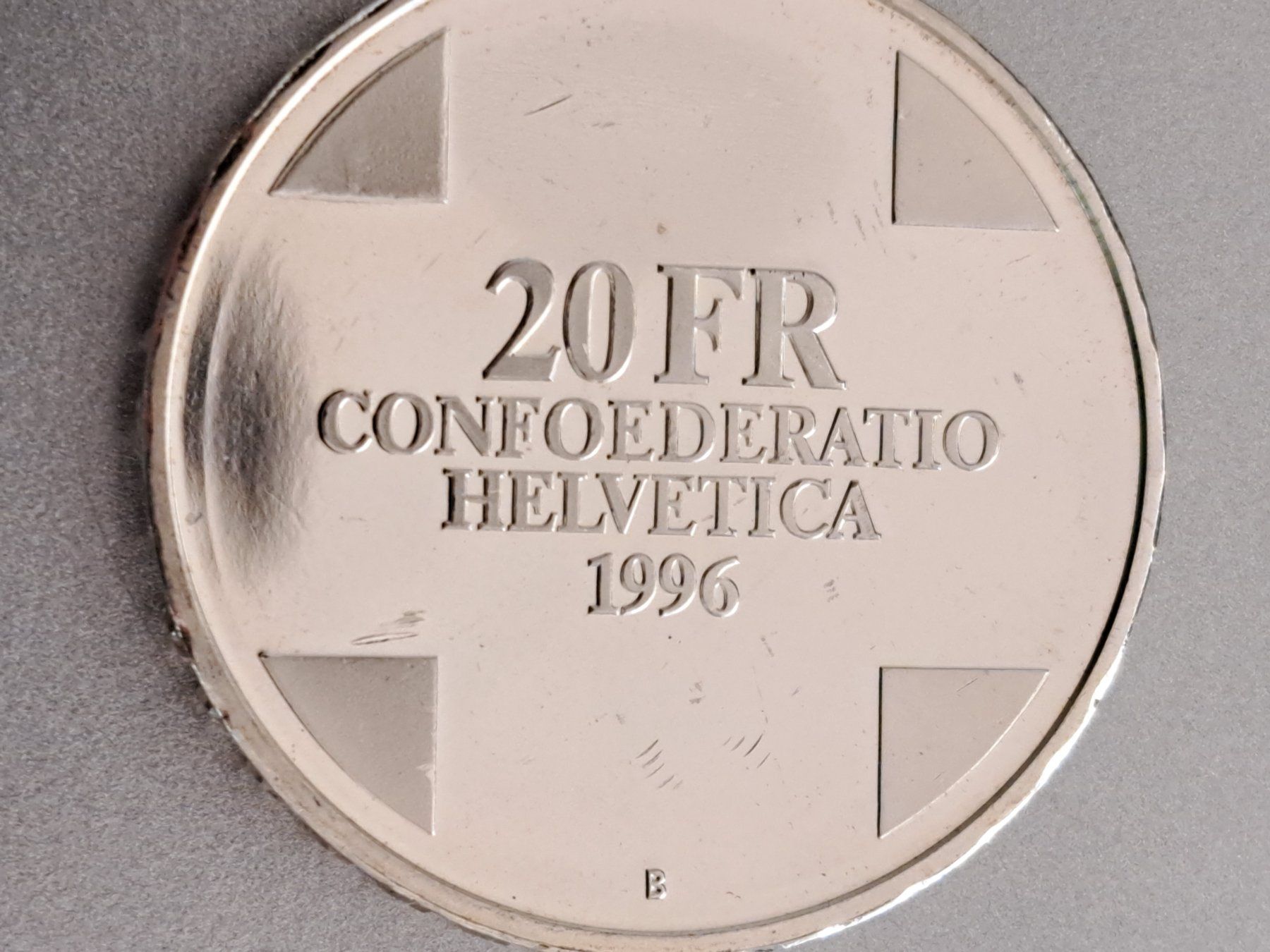 Alle Münzen: 20 Fr. Gedenkmünze 1996. Riese – Gebraucht aus Bazenheid von derdelorean01 1