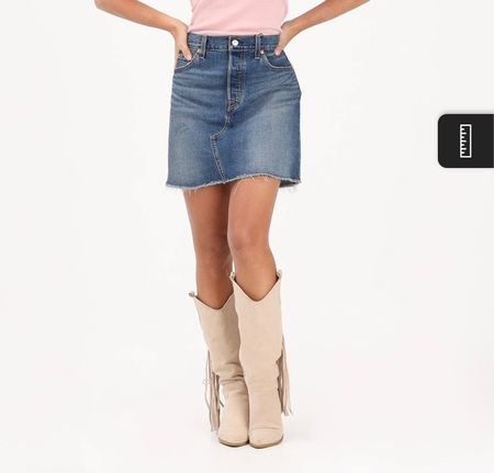 Levis Jeansrock dekonstruiert Gr.XS
