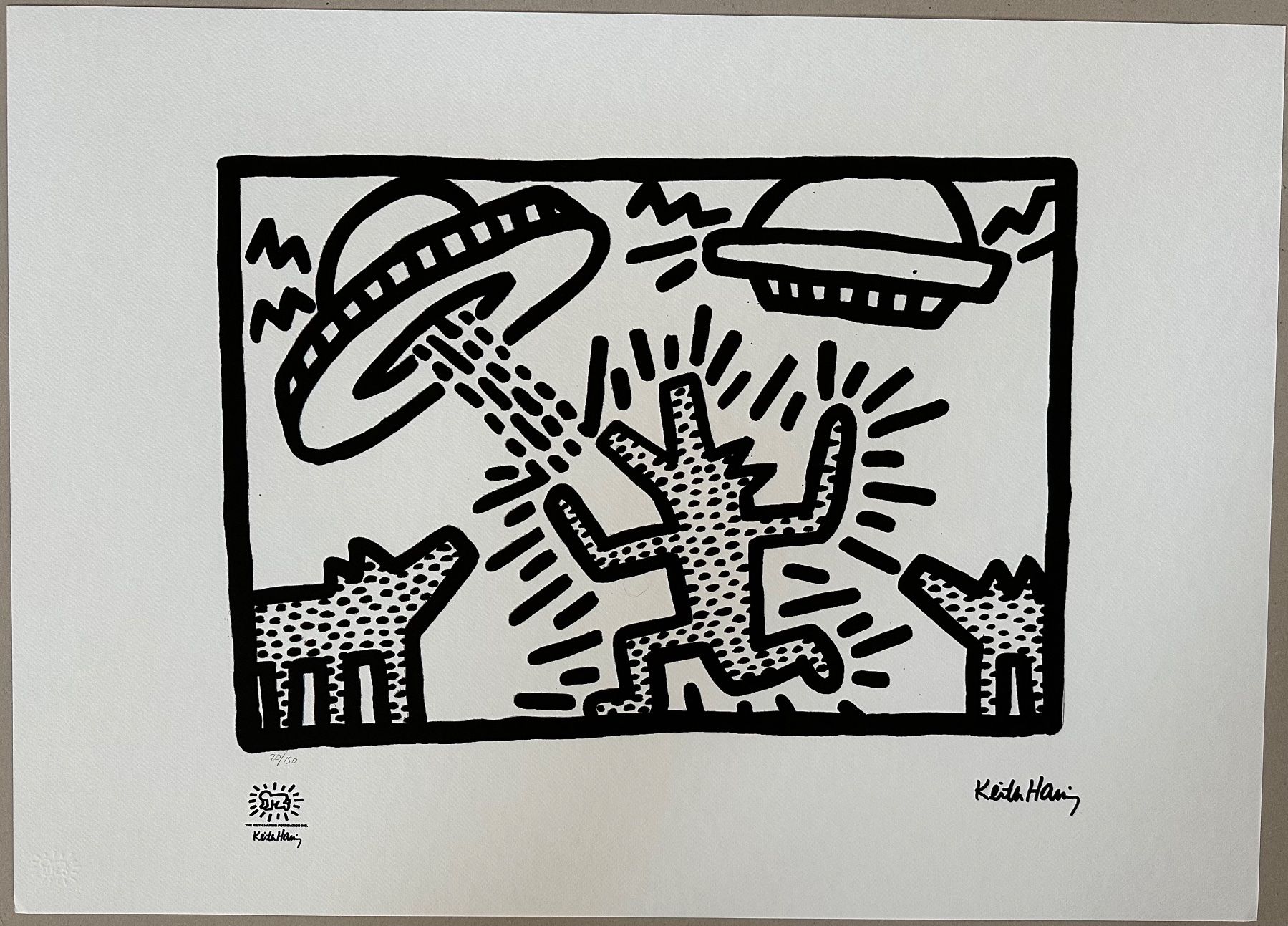 Dipinti: Keith Haring: Untitled, POP Art 20/150 – Nuovo (secondo la descrizione) da Meilen venduto da Smgdesign
