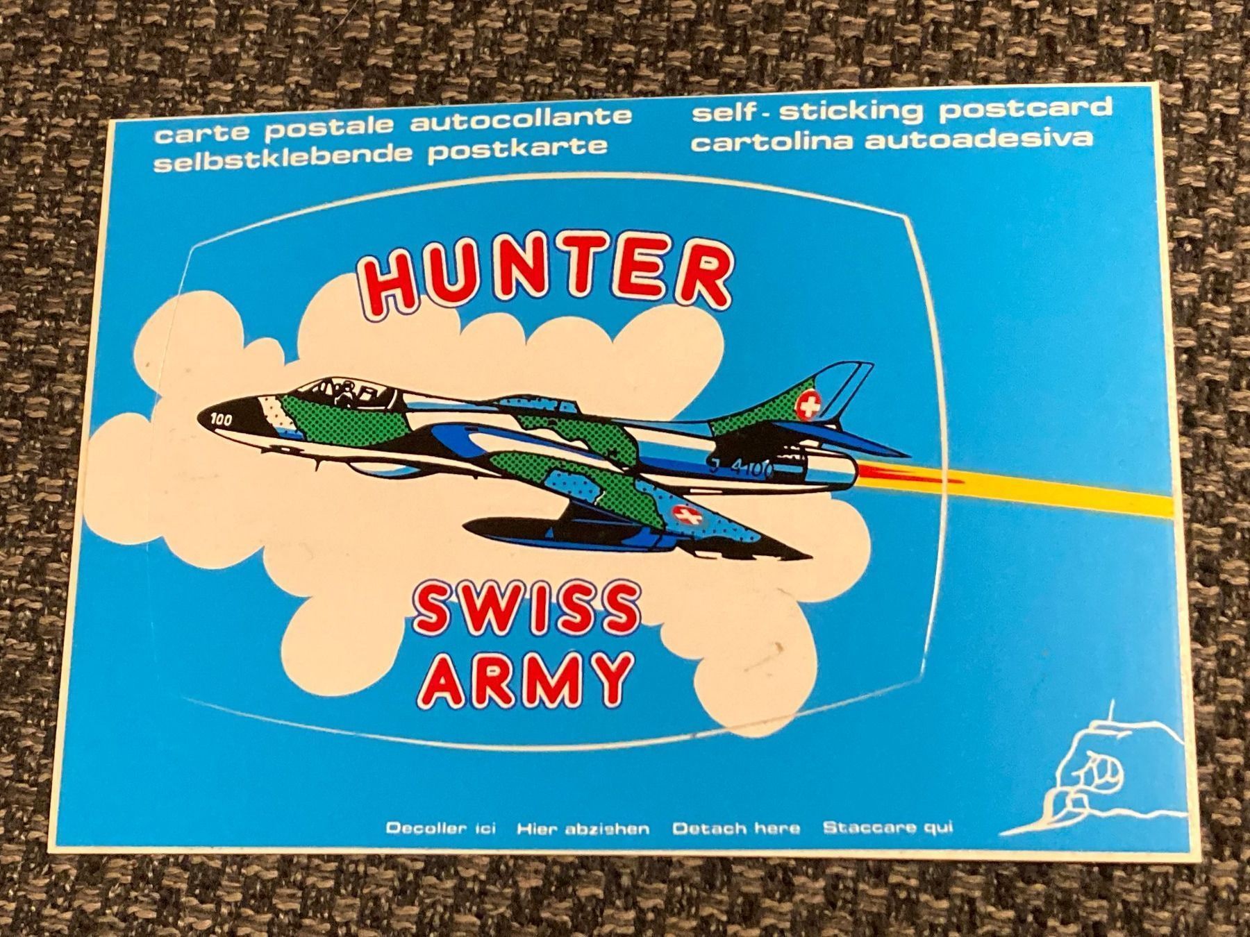 Cartoline postali: Selbstklebe Postkarte HUNTER - Schweizer Luftwaffe – Nuovo (secondo la descrizione) da Brütten venduto da Hst1