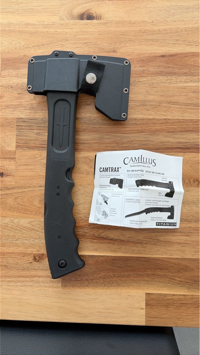 Alle Werkzeuge: Neuwertiges Camillus Camtrax Beil mit Scheide – Neu (gemäss Beschreibung) aus Weinfelden von gigik