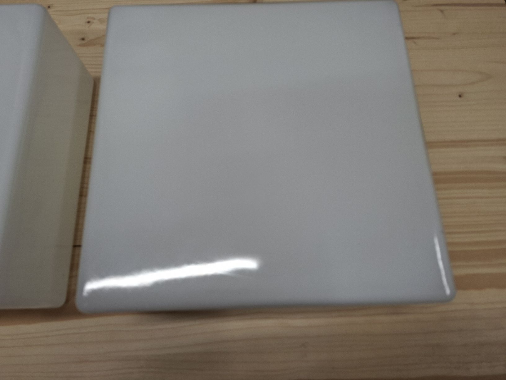 Lampade: Leuchte Lampen Glas eckig 21x21cm 2 Stück – Usato da Neunkirch venduto da MaElekt 4