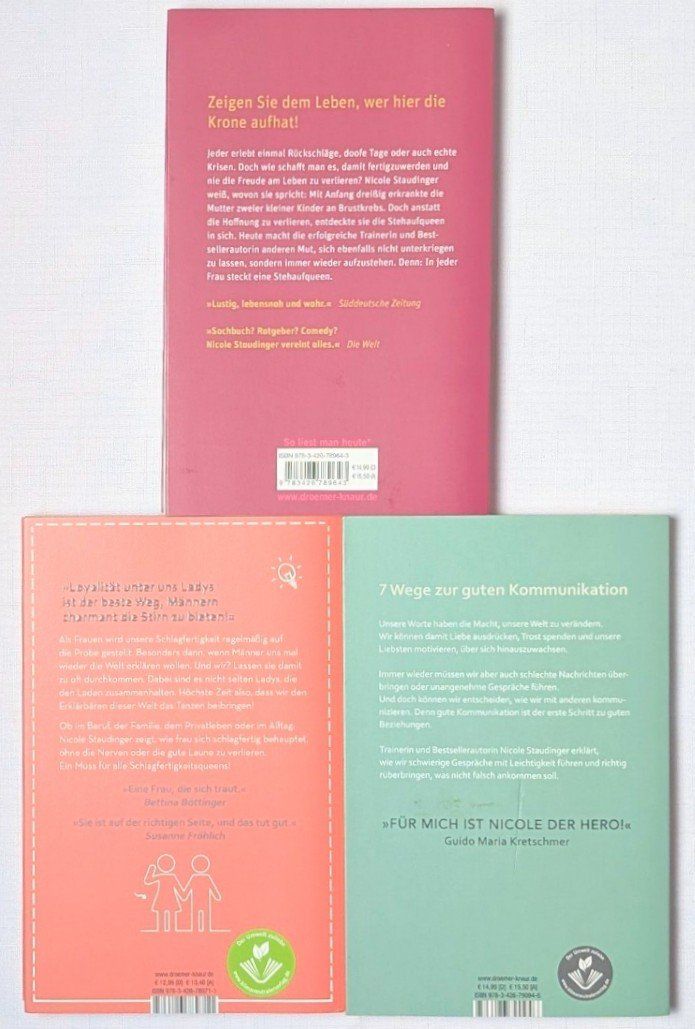 Libri: 3er Set Nicole Staudinger Bücher – Nuovo (secondo la descrizione) da Wängi venduto da ABIZONE-86 1