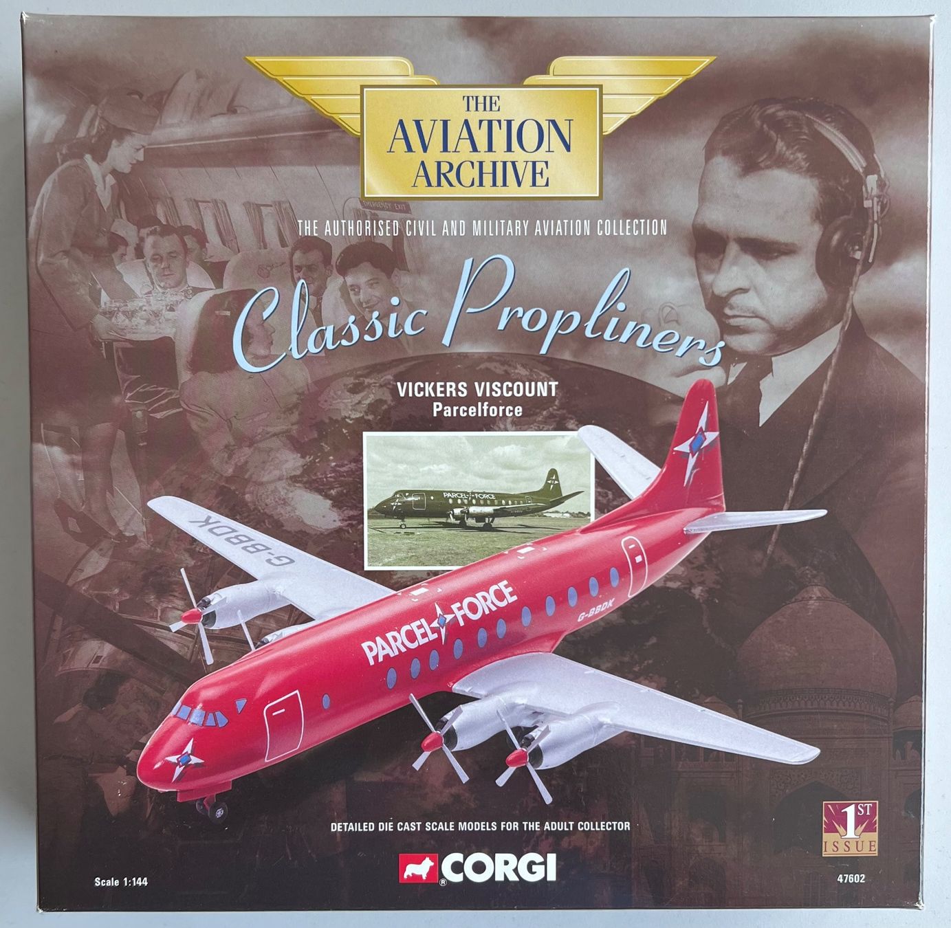 Corgi Toys Kit di modellismo & Modellini statici: Corgi 47602 Vickers Viscount Parcelforce – Nuovo e nell'imballaggio originale da Laufen venduto da ric_9vmm