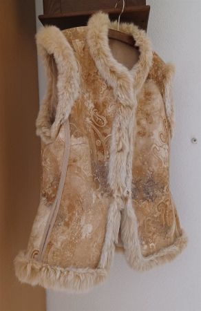 Gilet mit Kaninchenfell Gr. 38