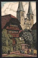 Ernst E.Schlatter: Luzern, Hofkirche mit