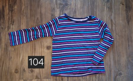 Gestreiftes Langarmshirt, Gr. 104, Top Zustand!