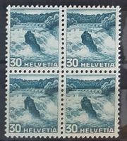 W) 289, Rheinfall postfrisch im 4-Block Kt 40.-