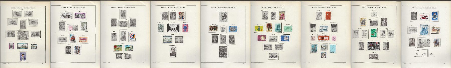 Tutti i francobolli: Marken Belgien  1968 bis 1971 – Usato da Au ZH venduto da xelagreb01