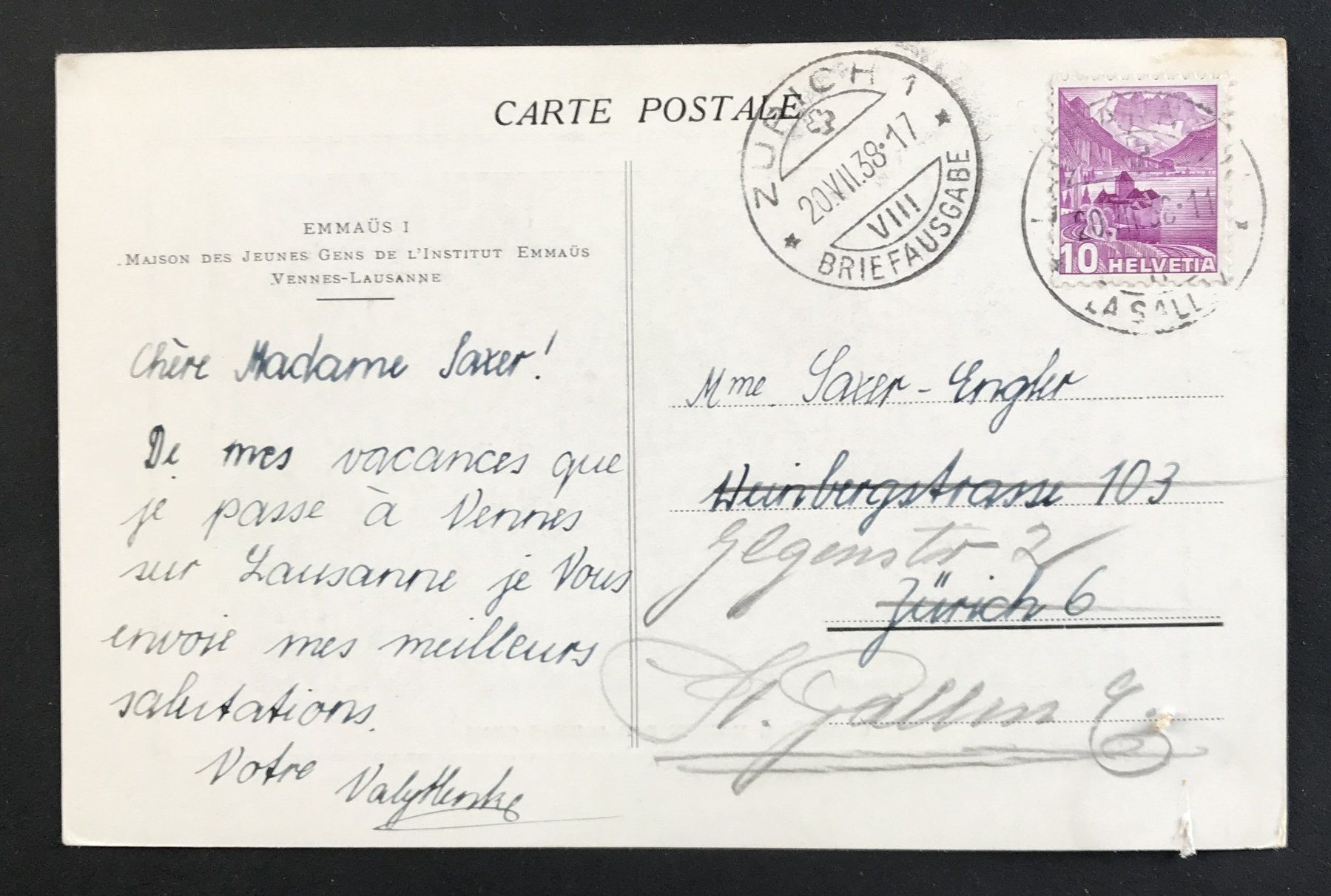 Cartoline postali: ANSICHTSKARTE – Usato da Ostermundigen venduto da wini63 1