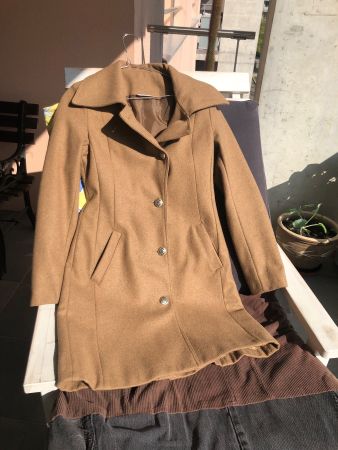 Schicker Damenmantel Gr.34  beige, Übergangsjacke Herbst