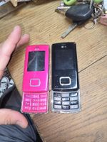 2x LG KG800 Handy pink und schwarz (Q)