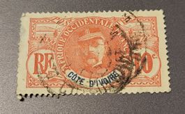 Elfenbeinküste 1906 defekt briefmarke