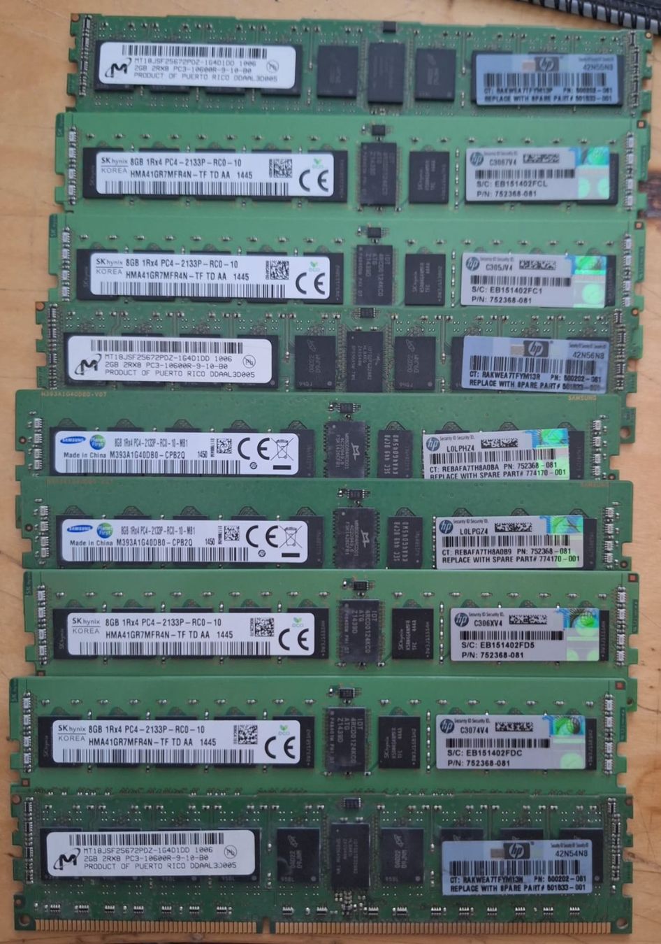 Memoria / RAM: HP 2 GB DDR3 ECC UDIMM - (x9) – Usato da Thalwil venduto da dan_k8fh