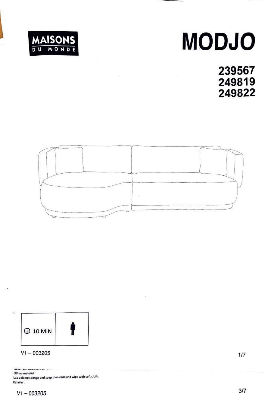 Maisons du monde Sofas: Canapé Modjo - Maison du monde – Neuf (Voir description) à Sion par Lila_Chammartin 6