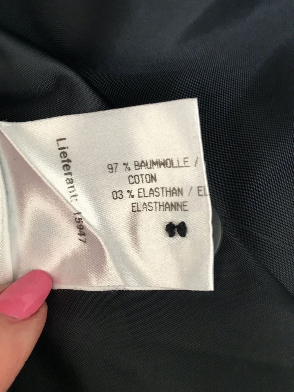 Costumi: Leichtes modernes Baumwollkostüm blau – Usato da Bern venduto da Smile-2707 9