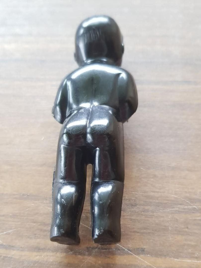 Bambole: Puppe Schwarz Celluloid antik 8.5cm – Usato da Mörschwil venduto da antiksalon 6