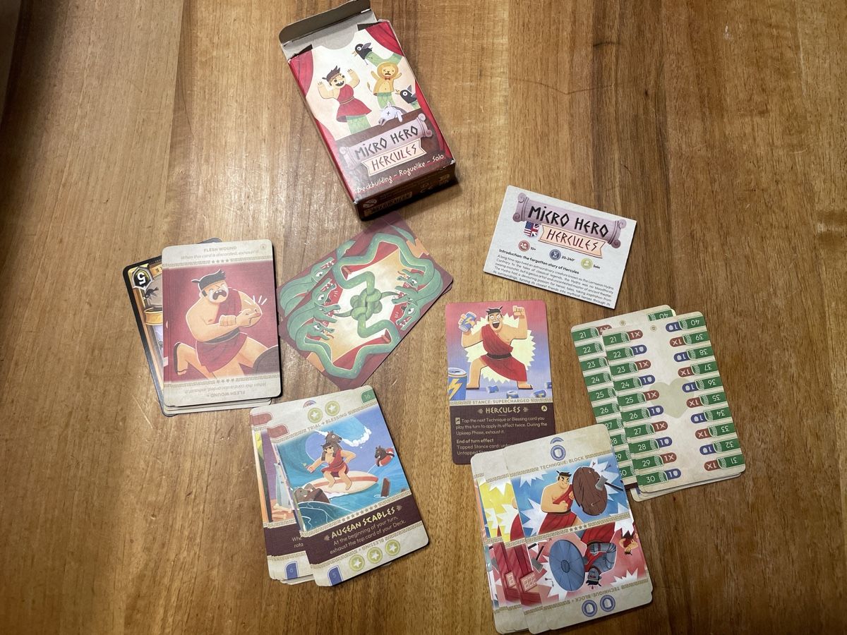 Jeux: Micro Hero Hercules - Solo Deckbuilding - Roguelike Game – D'occasion à Therwil par rubininio 3