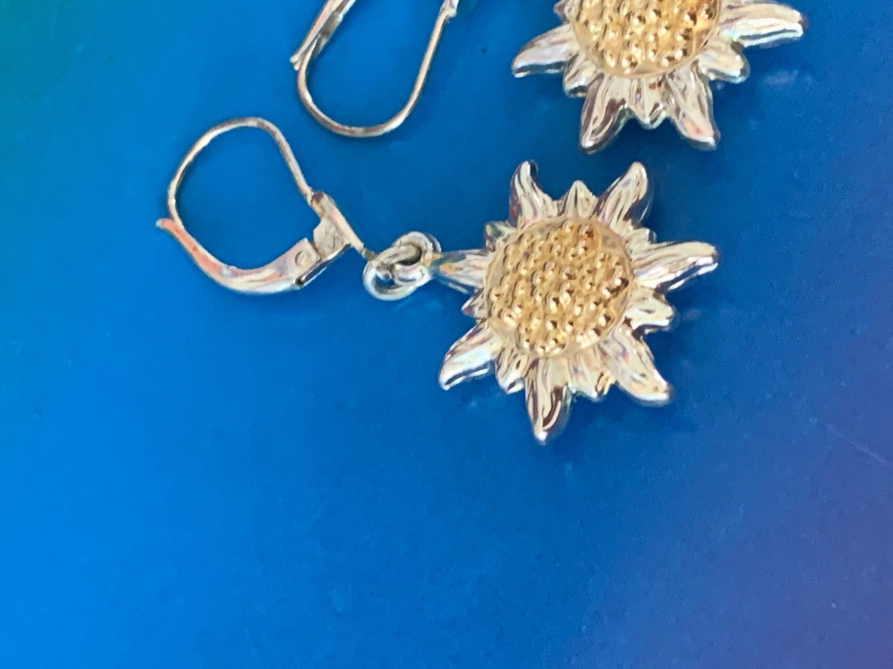 Orecchini pendenti & Orecchini a lobo: Ohrringe Silber/goldig EDELWEISS ! – Nuovo (secondo la descrizione) da Dittingen venduto da Bijoubelle 3
