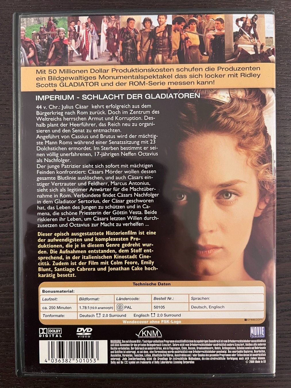 Tutti i DVDs: Imperium - Schlacht dder Gladiatoren – Usato da Zürich venduto da FilmFreunde 1