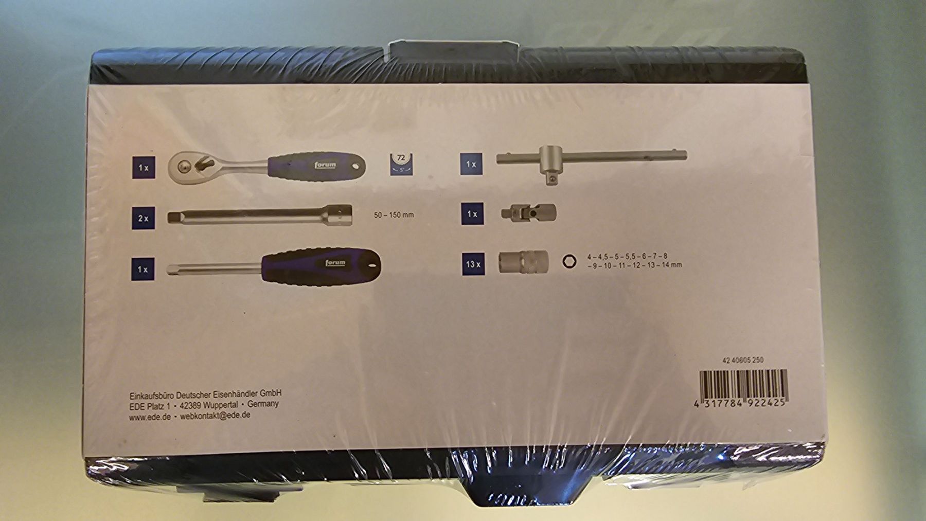 Alle Werkzeuge: Forum Steckschlüsselsatz 1/4" 19-teilig – Neu und originalverpackt aus Jegenstorf von Bracher_Shop 1