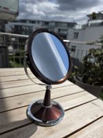 Schminkspiegel/Tischspiegel mit Chrom-Fuss, Top Zustand