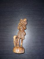 Holzfigur Hirt mit Schaf 18cm