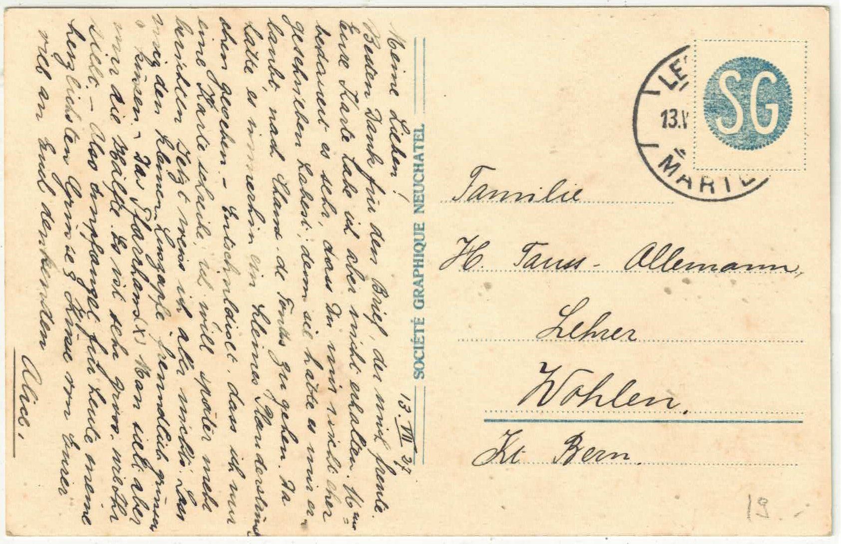 Cartoline postali: Les Pont-de-Martel – Usato da Ettingen venduto da Kartenplanet 1