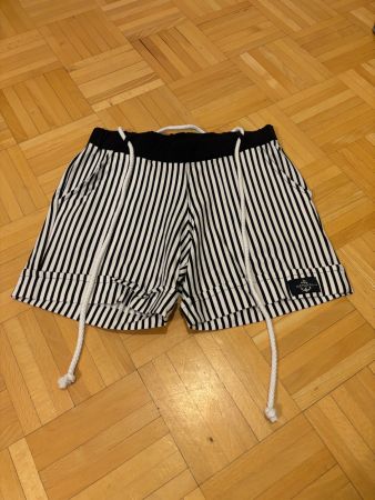 Stylish Women's Striped Summer Shorts, Size M