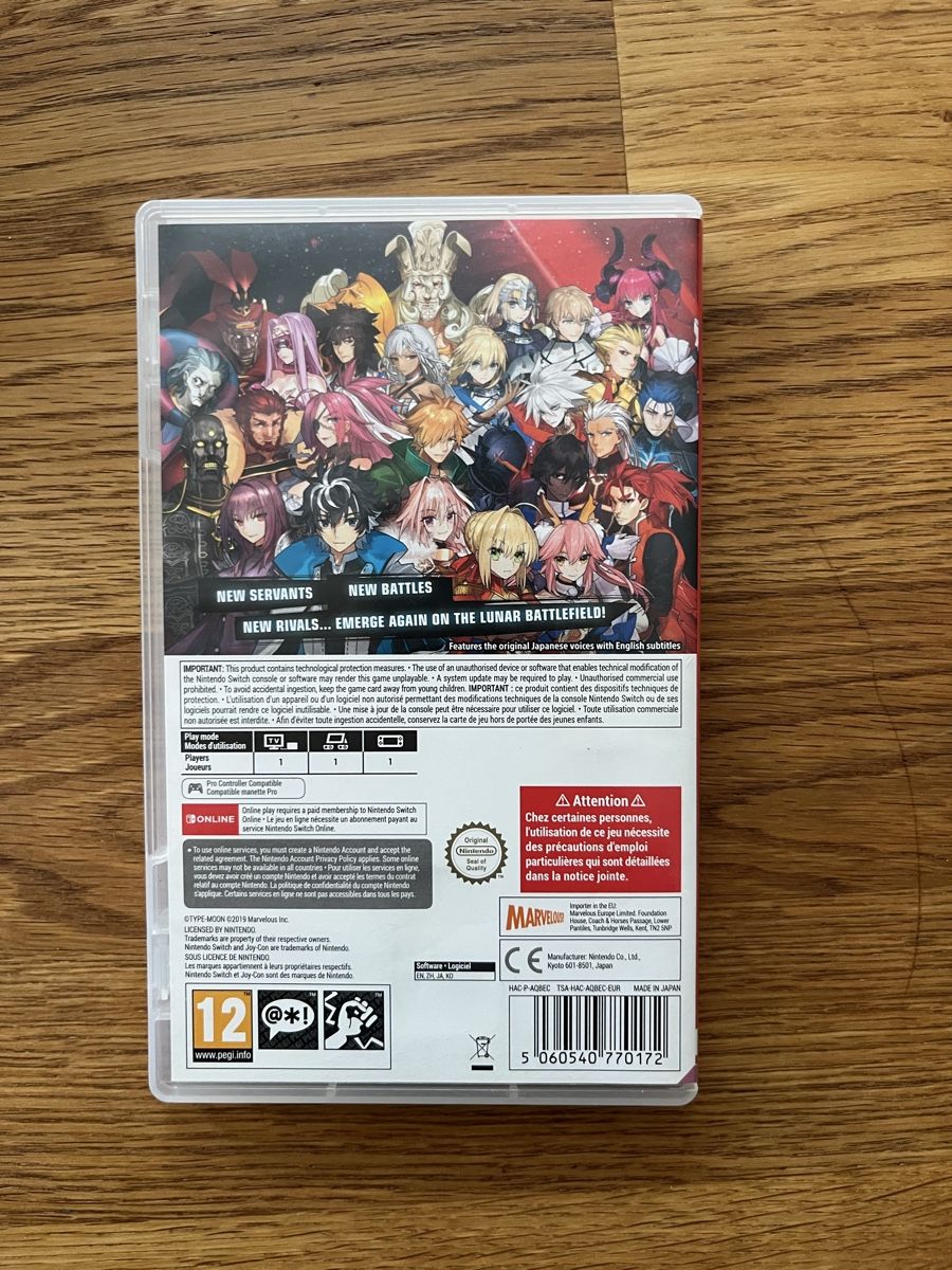 Jeux: Fate Extella Link - Switch – D'occasion à Baden par tob_t8gw 1