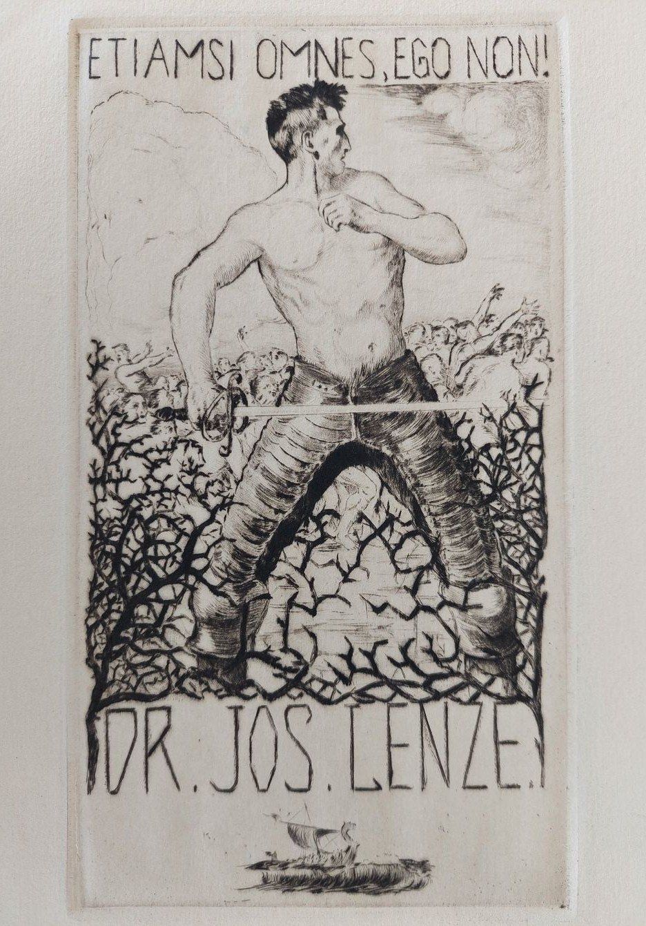 Gemälde: Exlibris Karl Ritter - Original Radierung – Gebraucht aus Obfelden von Exlibris-Art