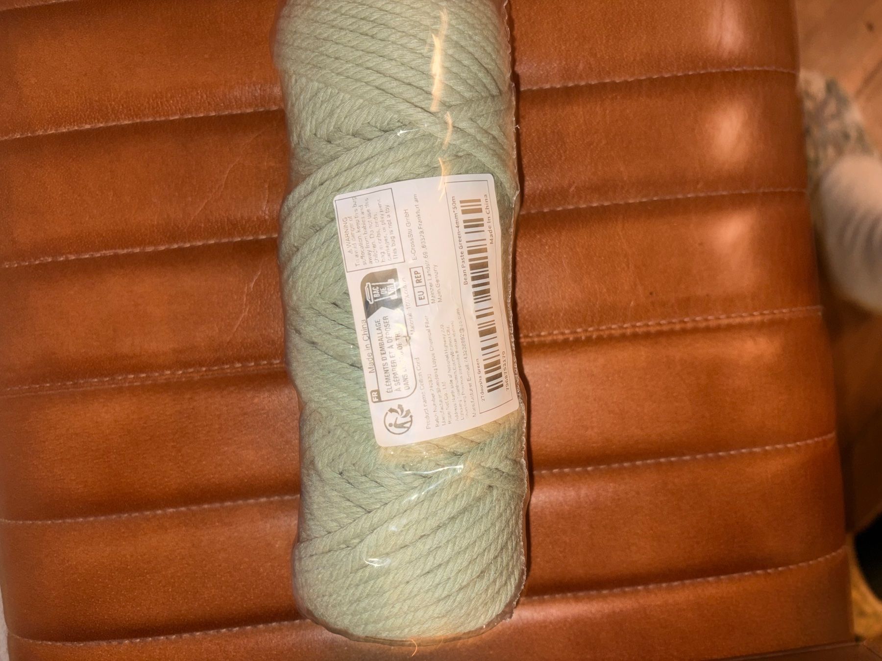 Cordicelle & Fili: Macrame Rope 4mm 50m (New and Unopened) – Nuovo e nell'imballaggio originale da Zürich venduto da mxcs