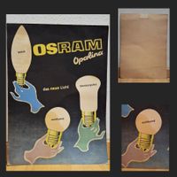 Vintage Reklame-OSRAM Opalina Plakat - "das neue Licht"